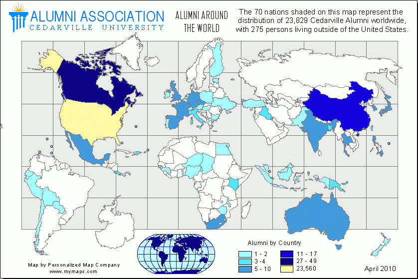 Alumni World Map