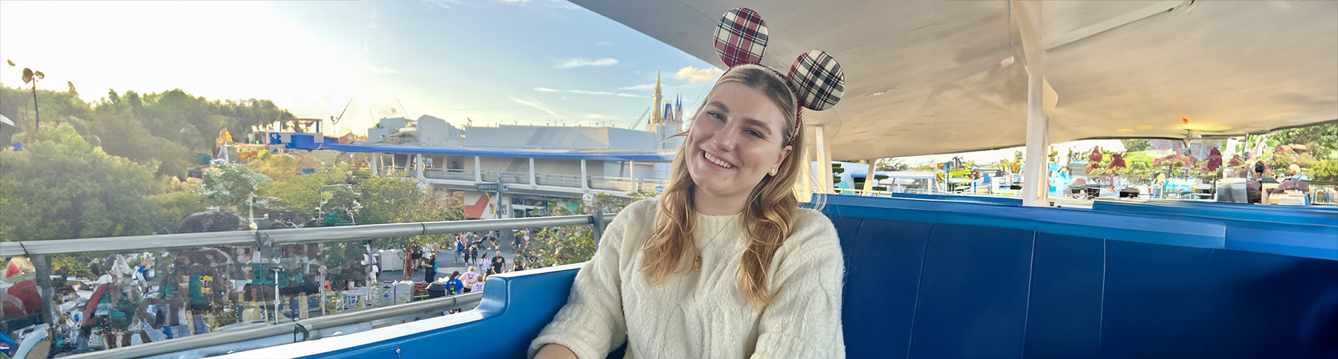 Katie Horton Johnson at Walt Disney World.