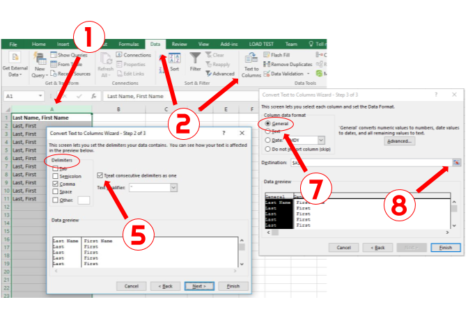 How To Parse Data In Excel Split Column Into Multiple