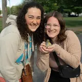 friendsposingduringSidewalkSaturdaysinCedarvilleOhio