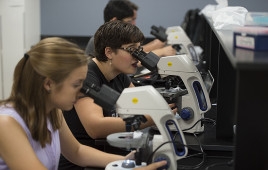 Cedarville's science and math dept donated microscopes