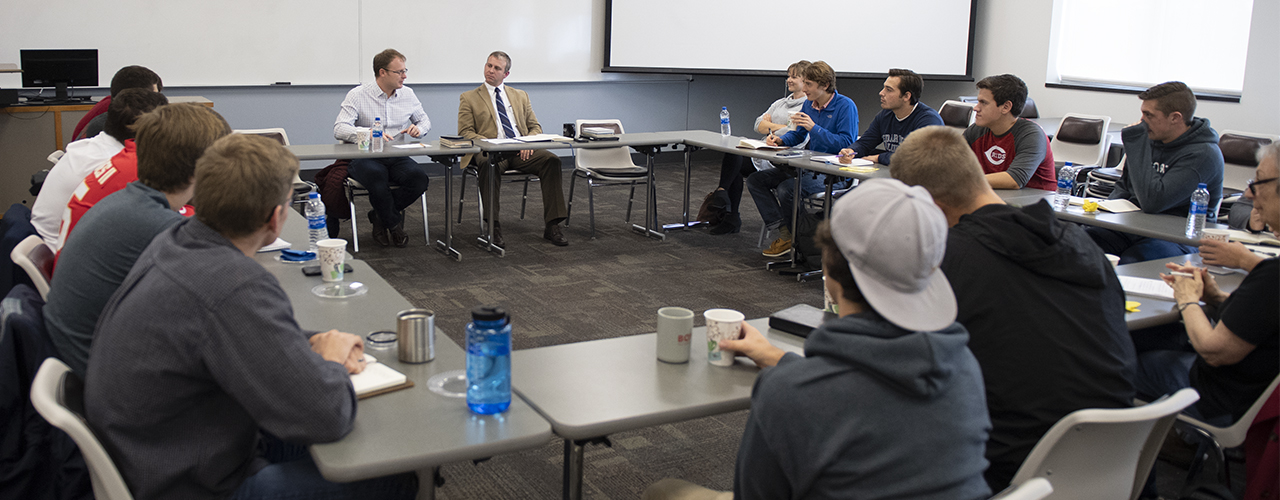 "Coffee Talks" provide extra stimulation for MDiv students. 