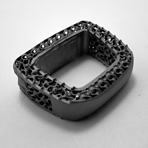 3D-printed titanium part