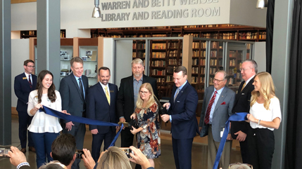 Wiersbe Library ribbon cutting