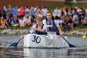 Cardboard canoe race