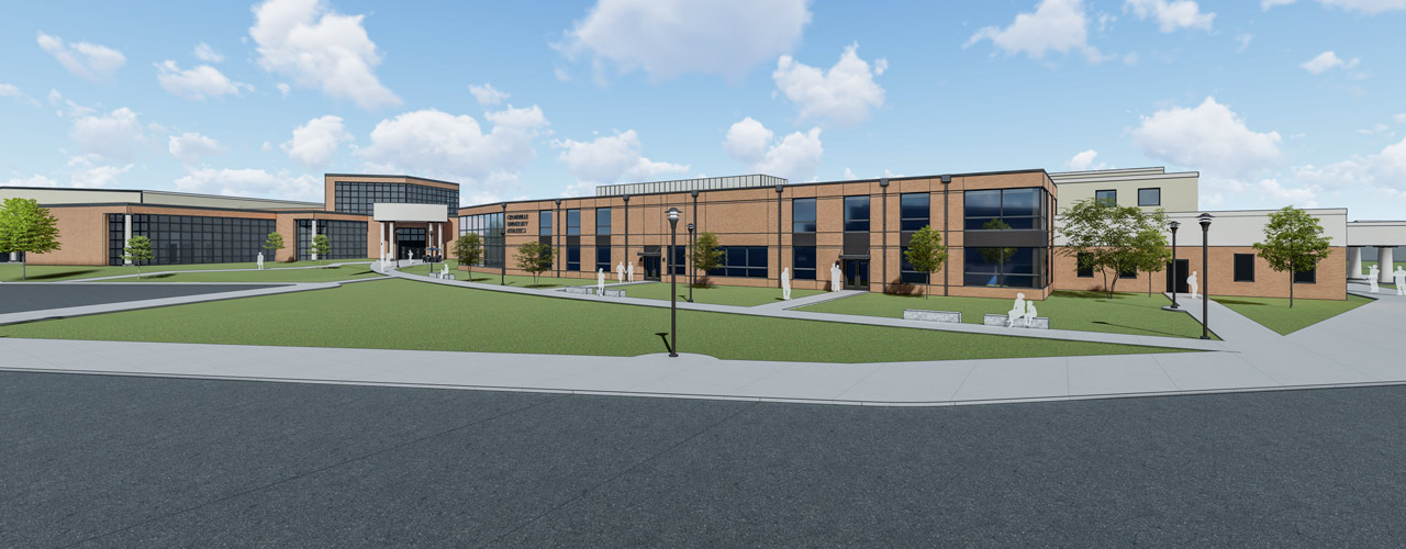 Academic and Athletic expansion latest rendering