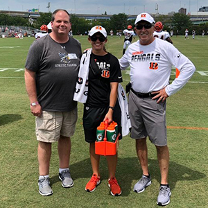 Mike Weller at Bengals training camp
