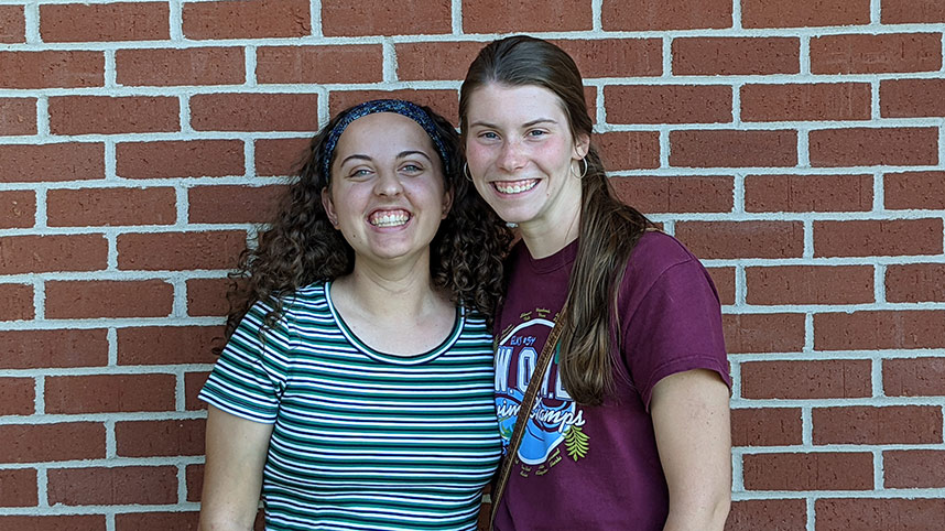 Morgan (left) and Rosemary (right) today