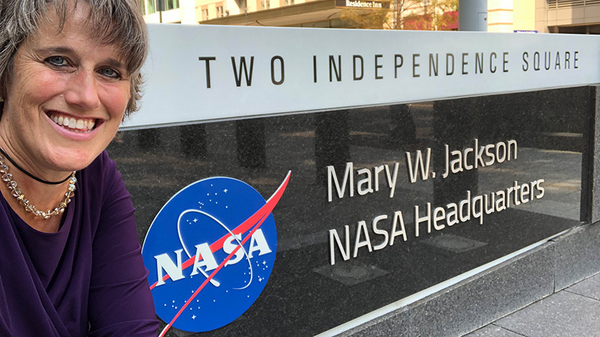Cindy Hasselbring at the Mary W. Jackson NASA Headquarters