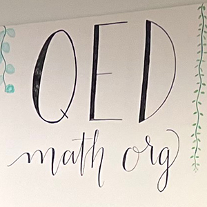 QED Math Org sign