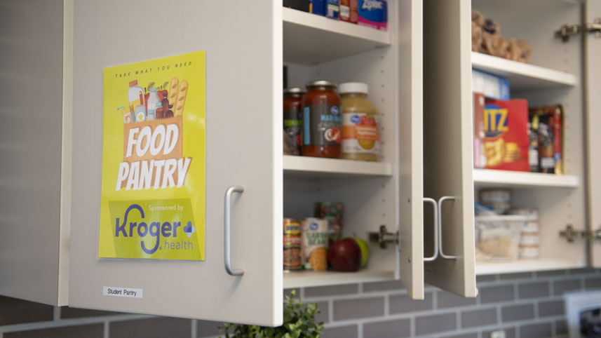 Kroger has made a key donation to Cedarville University School of Pharmacy’s food bank for needy students with food insecurities.