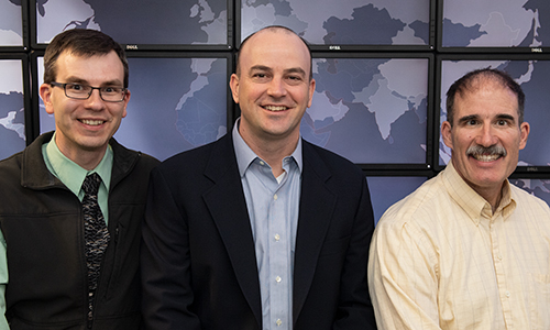 Dr. Patrick Dudenhofer, Dr. Seth Hamman, and Keith Shomper
