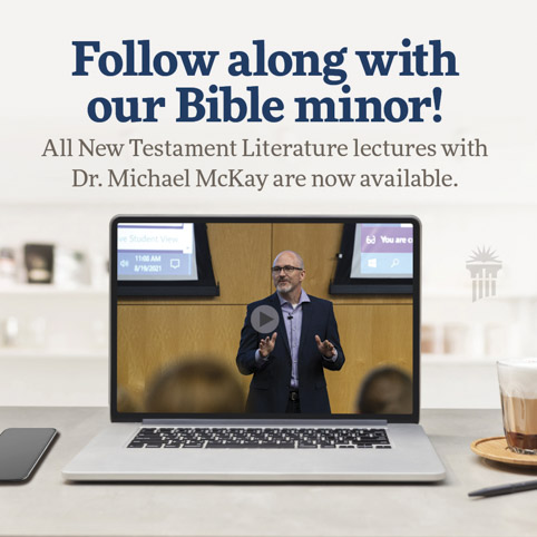 Follow along with our Bible minor.