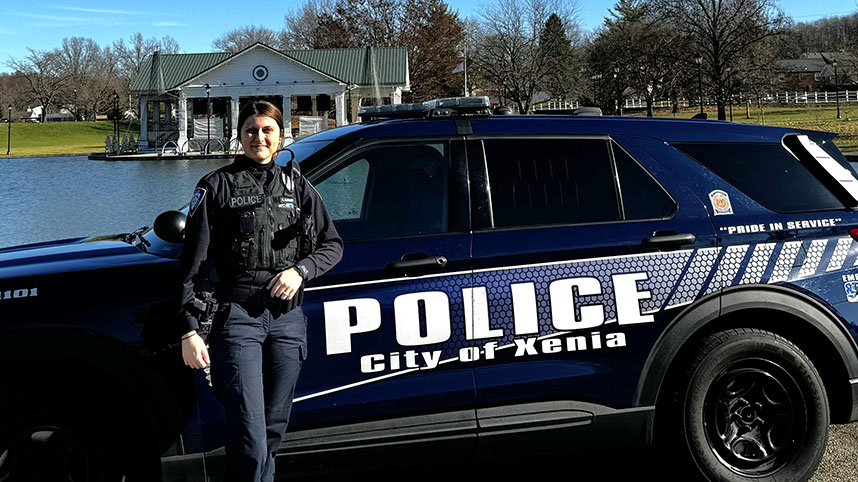 Xenia Police Officer Kaley Aurand.