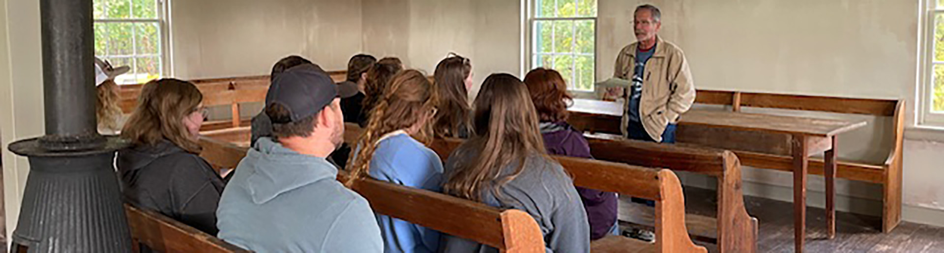 Dr. Sims teaching at Antietam Church.