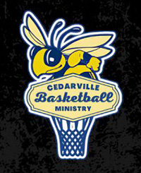 Cedarville Basketball Ministry logo.