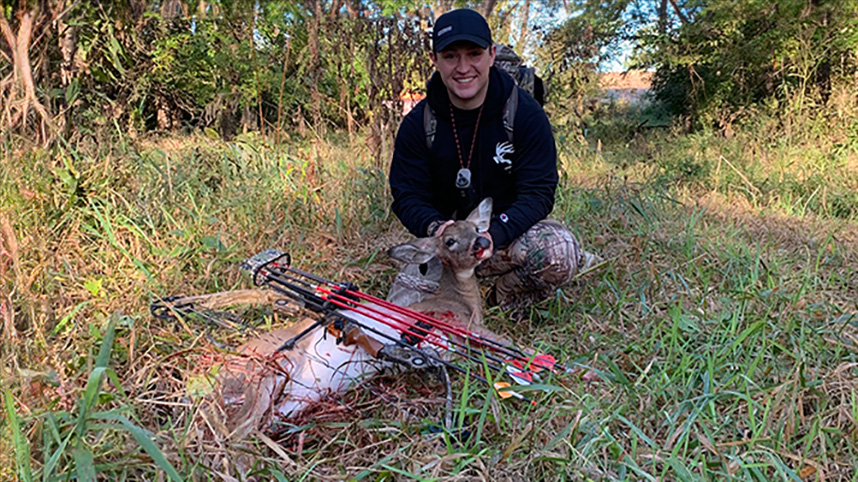 Ben Heady with deer.