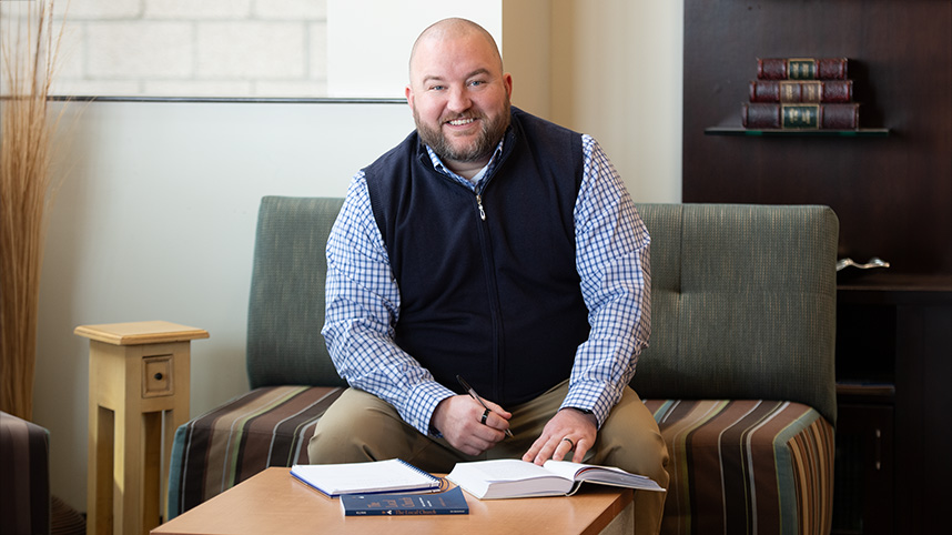 Student pursues degree online while engaging in ministry.