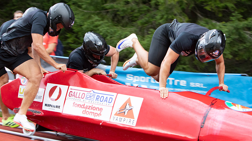 Bobsled team.