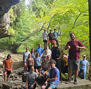 CU Outings’ first event was a well-attended hike at Clifton Gorge.