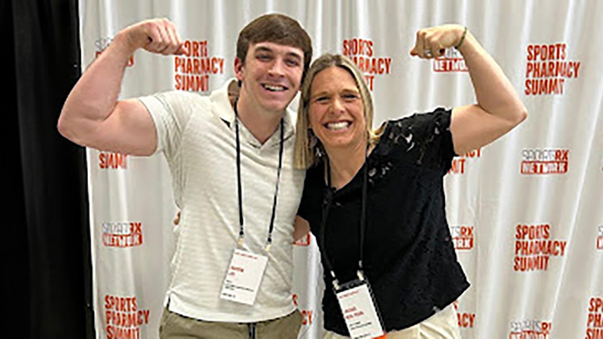 Haden Lee and his sport pharmacy mentor.