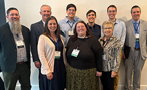 Village of Cedarville leadership and civil engineering students.