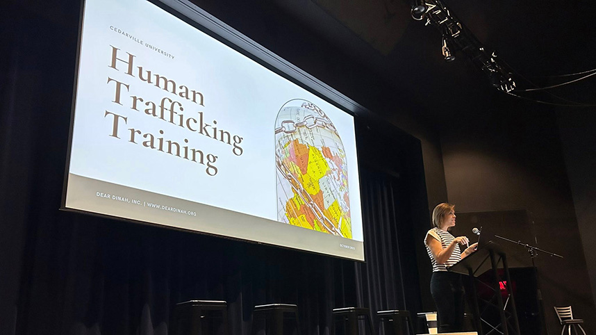 Mandy Reed trains students to combat human trafficking.