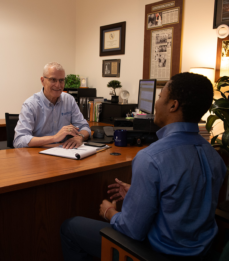 Career Services helps students land jobs with mock interview preparation.