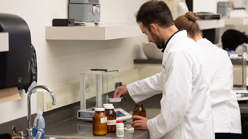 PharmD students at Cedarville University engaged in innovative research.