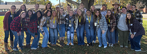 Student teachers who led Geography Day at Cedarville Elementary School.