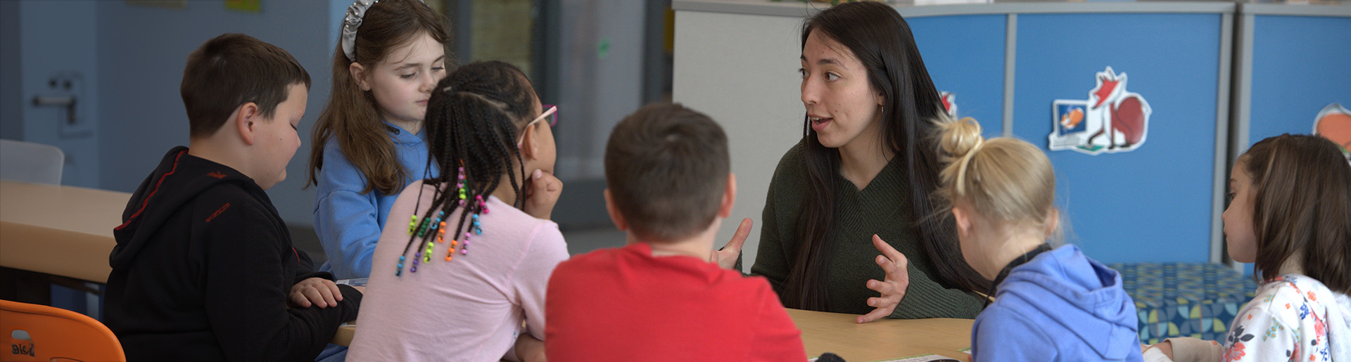 Cedarville University education major student teaching in a another country.