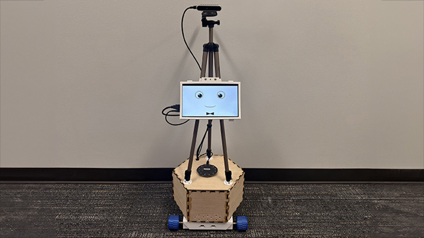 Alfred, a robot designed by a Cedarville University senior capstone team to assist with independent living.