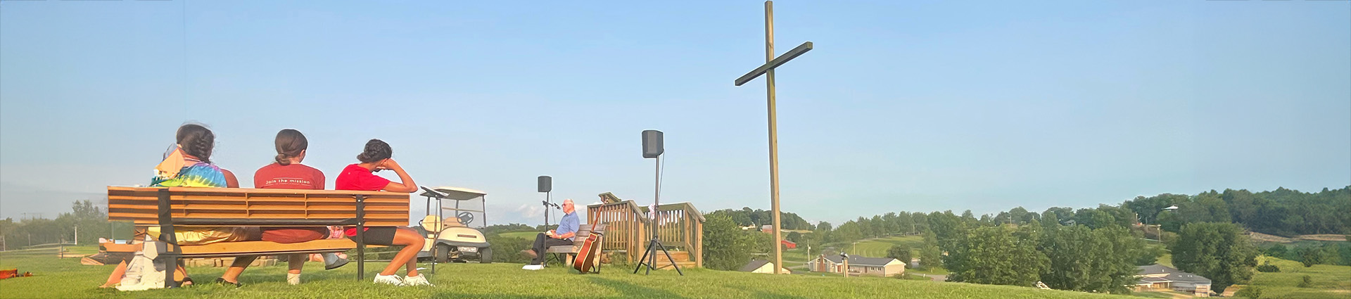 Outdoor chapel at Camp Echoing Hills.