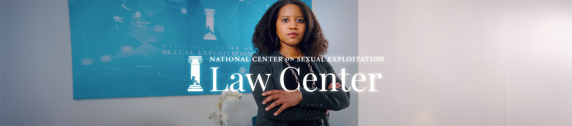 Christen Price and the National Center on Sexual Exploitation Law Center logo.