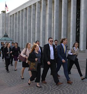 Students walking in Washington D.C.