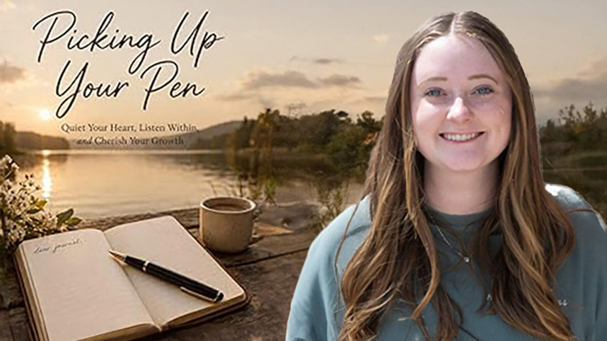 Emma Reale and her book, "Picking Up Your Pen."