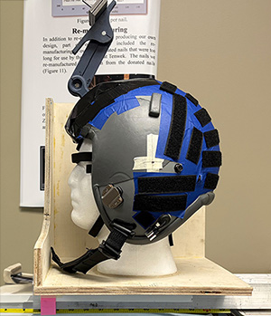 Prototype of Air Force helmet.