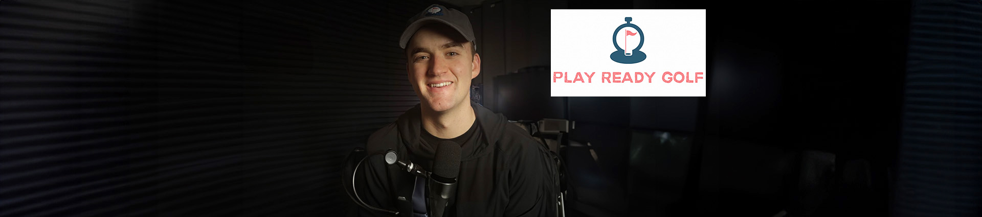 Isaac Ramsey and the logo for Play Ready Golf .