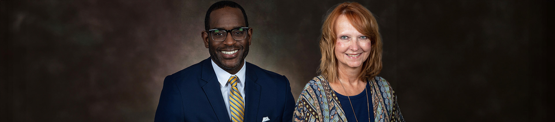 Cedarville University's faculty and staff members of the year for 2025-2026, Dr. Kevin Jones and Rhonda Dodson.