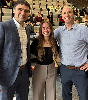 Joe Schmitx, Haley Mast and Dr. Kary Oberbrunner.