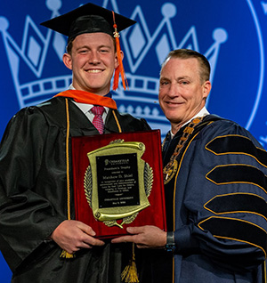 Dr. White and Matthew Shiel.