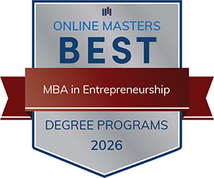 Best MBA in Entrepreneurship badge.