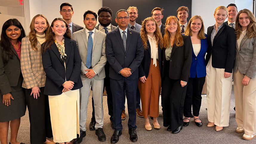 Cedarville University's 2026 Model U.N. Team.