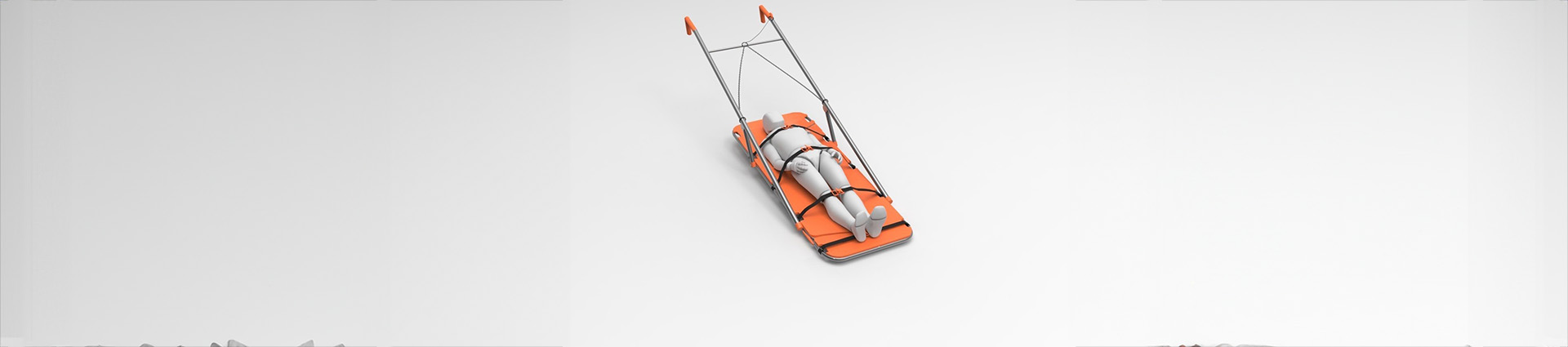 New design for mountain rescue sled by Luise Schmidt-Kray, a 2026 Cedarville University Industrial and Innovative Design graduate.