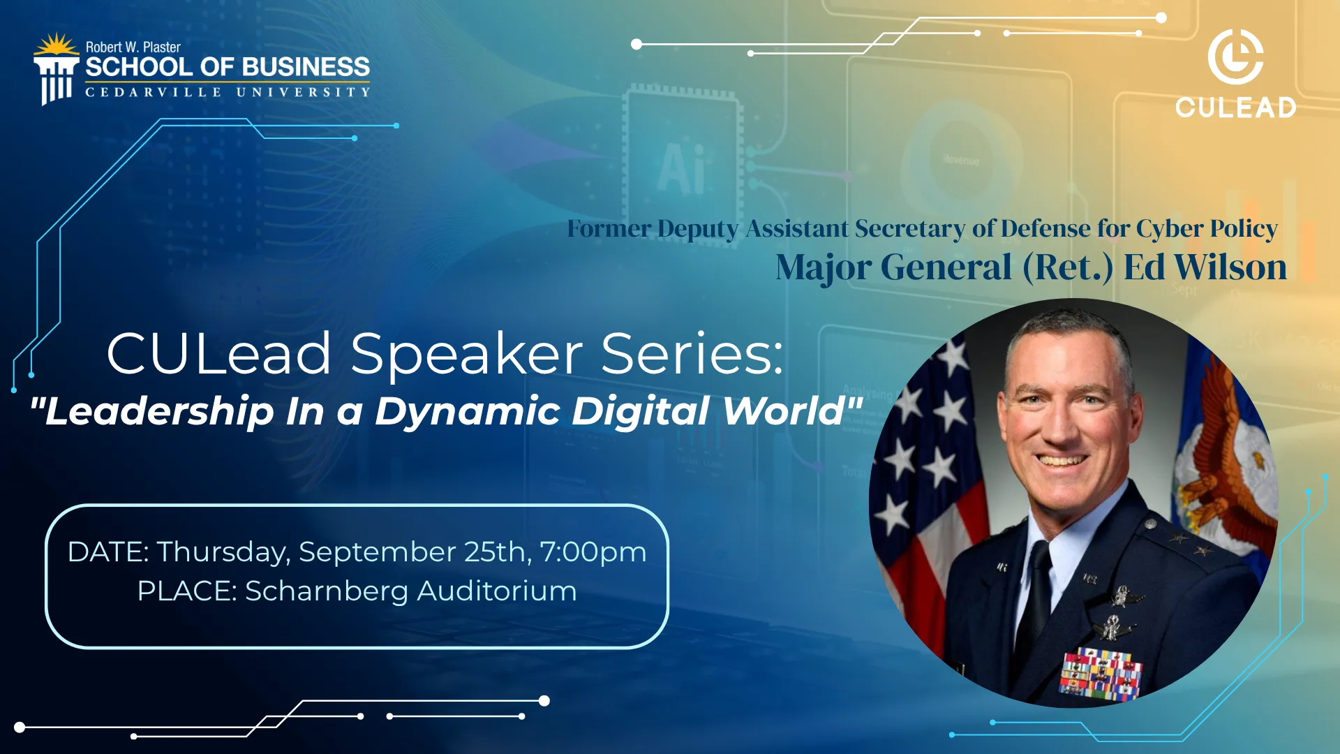 CU LEAD Leadership Insights with John Beckett poster.