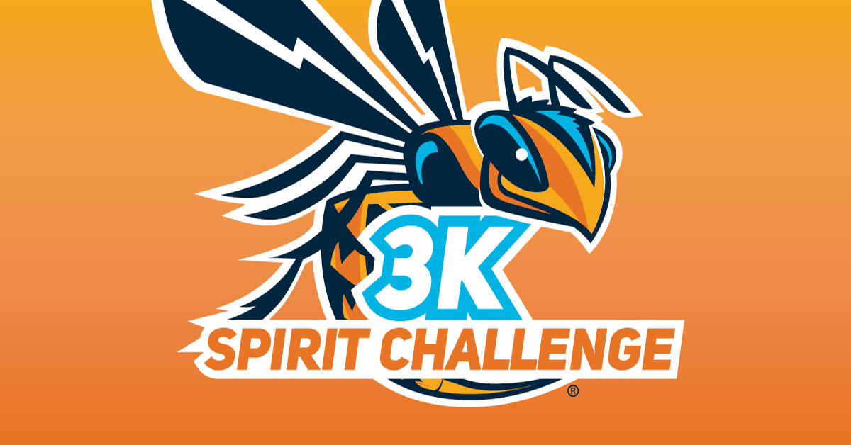 Yellow Jacket with 3K spirit challenge on it
