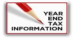 Year End Tax Information w/ pencil
