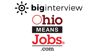 Big Interview and Ohio Means Jobs logos