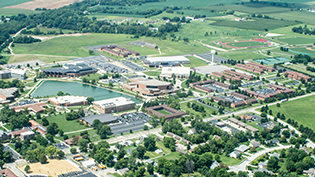 Campus as seen from the air