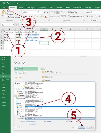 How To Create Contact Group From An Excel File Cedarville University